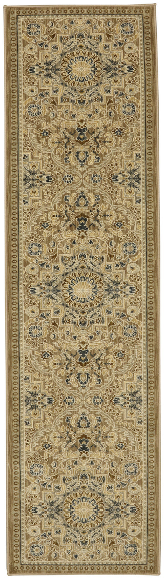 Karastan Manifesto Bravi Tan Area Rug Runner