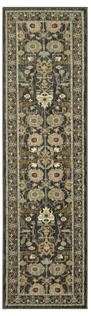 Karastan Manifesto Masque Charcoal Area Rug Runner