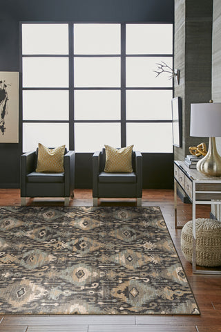 Karastan Kismet Tyche Denim Area Rug Room Scene Featured