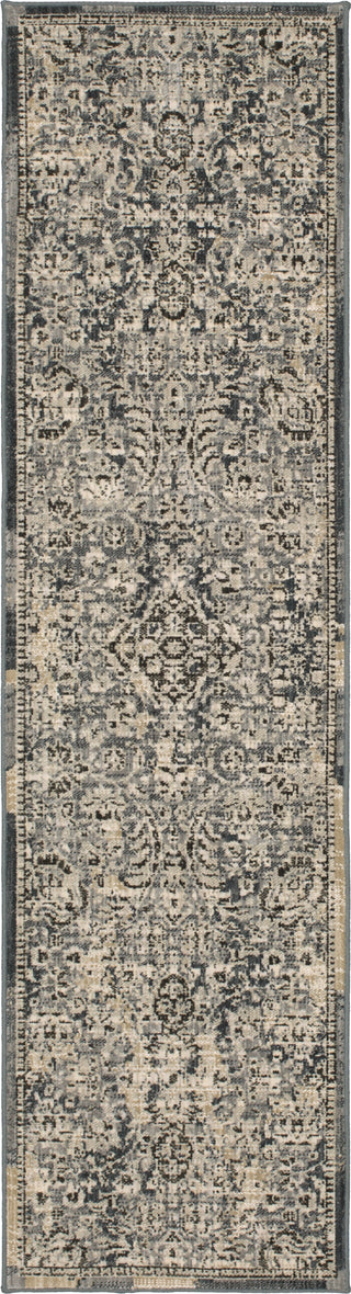 Karastan Kismet Windfall Denim Ivory Area Rug Runner