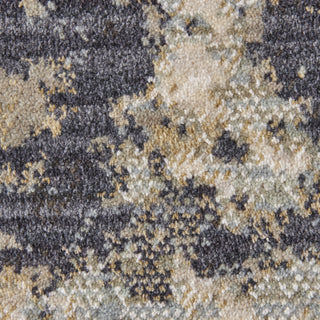 Karastan Kismet Serene Denim Gold Area Rug Close Up