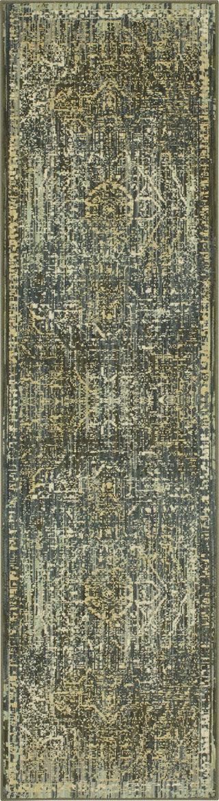 Karastan Kismet Moirai Denim Area Rug Runner