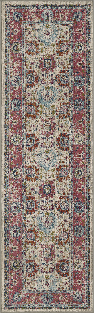 Karastan Meraki Mirage Fuchsia Area Rug Runner