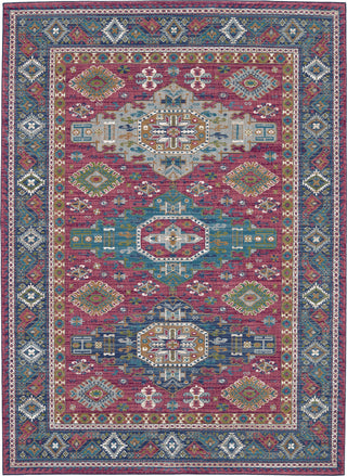 Karastan Meraki Meridian Fuchsia Area Rug Main Image