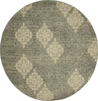 Karastan Euphoria Wexford Willow Grey Area Rug Round Image