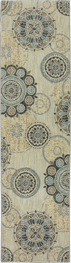 Karastan Euphoria Carron Sand Stone Area Rug 2' 4'' X 7' 10'' Runner
