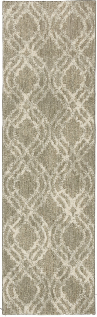 Karastan Euphoria Potterton Willow Grey Area Rug by Lattice Runner