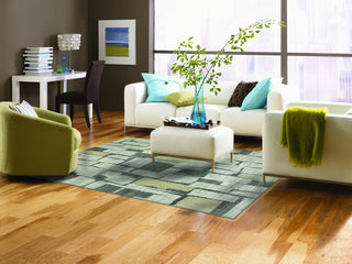 Karastan Euphoria Limerick Sand Stone Area Rug Room Scene Feature