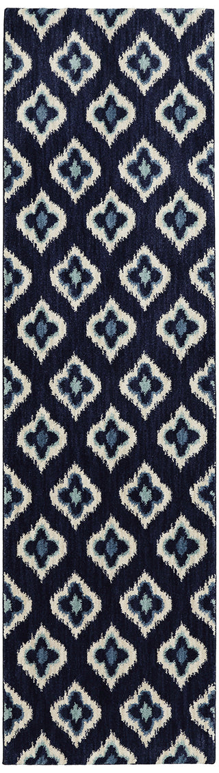 Karastan Pacifica Briarcliff Indigo Area Rug Runner