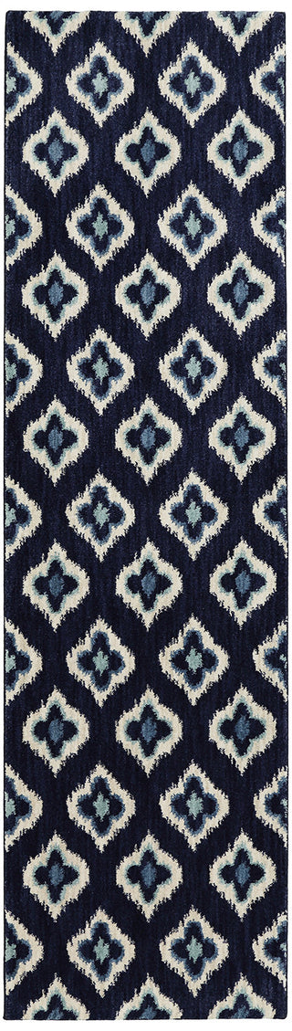 Karastan Pacifica Briarcliff Indigo Area Rug Runner