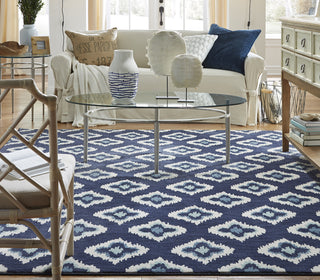 Karastan Pacifica Briarcliff Indigo Area Rug Room Scene Feature