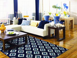 Karastan Pacifica Briarcliff Indigo Area Rug Room Scene