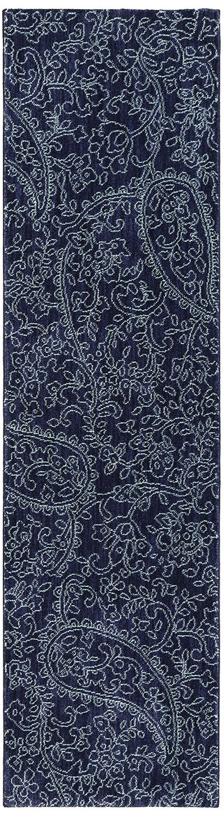 Karastan Pacifica Kingston Indigo Area Rug Runner