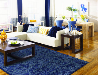 Karastan Pacifica Kingston Indigo Area Rug Room Scene Feature