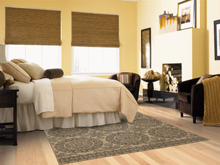 Karastan Pacifica Leawood Tan Area Rug Room Scene Feature