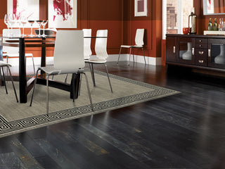 Karastan Pacifica Collier Gray Area Rug Room Scene Feature