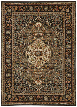 Karastan Spice Market Petra Charcoal Area Rug Main Image 5'3"x7'10" Size