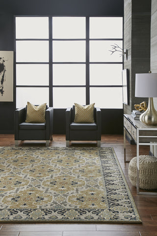 Karastan Spice Market Han Citron Area Rug Room Scene Feature