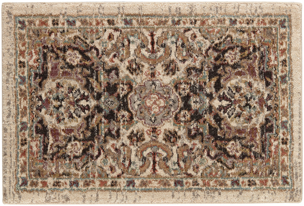 Karastan Spice Market Dhahar Cream Area Rug 2' X 3'