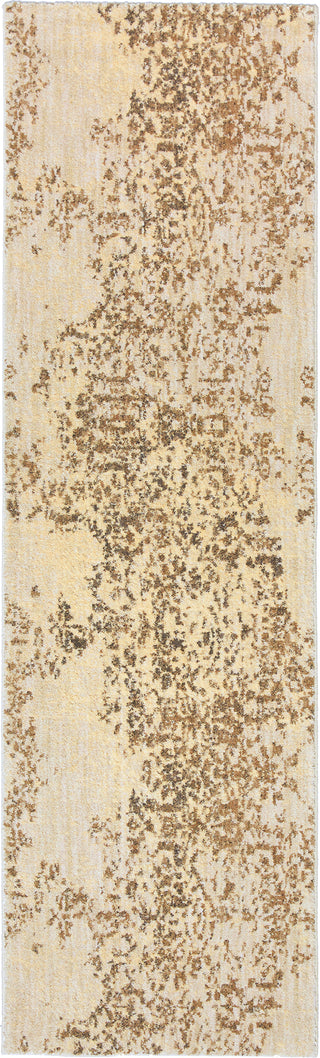 Karastan Cosmopolitan Nirvana Brushed Gold Area Rug by Virginia Langley Runner