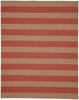 Karastan Portico Riviera Stripe Coral Area Rug main image