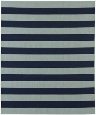 Karastan Portico Riviera Stripe Aqua Area Rug main image