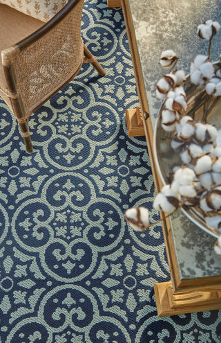 Karastan Portico Amalfi Navy Area Rug Detail