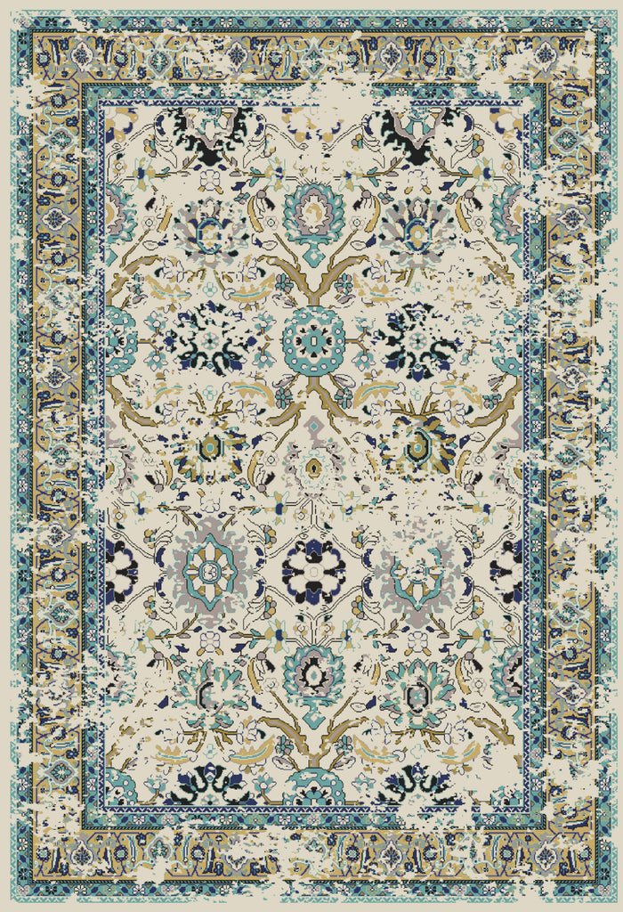 Karastan Spice Market Kaveri Aquamarine CAD image. Additional photos available upon request.