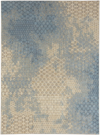 Karastan Intrigue Mesmerize Aqua Area Rug Main Image