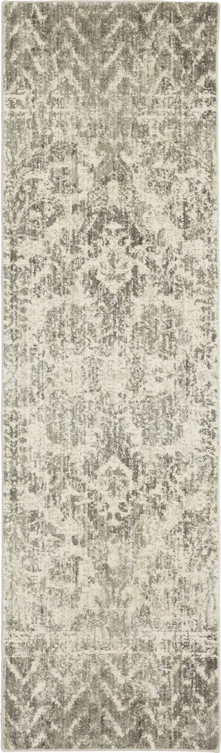 Karastan Touchstone Le Jardin Willow Gray Area Rug by Patina Vie 2' 4" x  7' 10" Runner