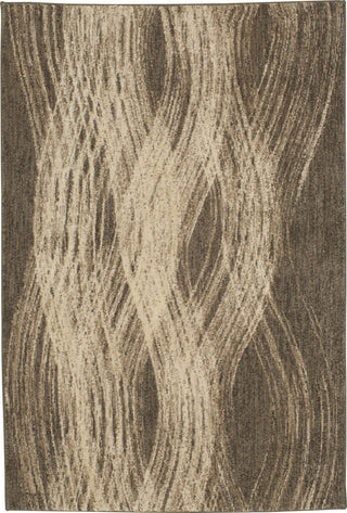 Karastan Enigma Allure Smokey Gray Mushroom Area Rug by Virginia Langley main image