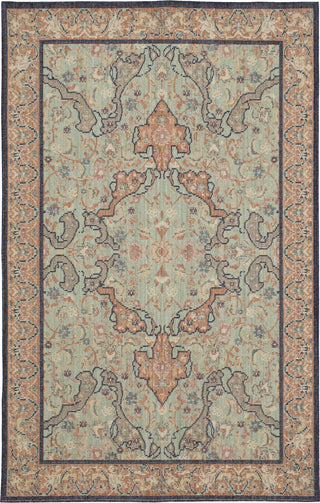 Mohawk Home Vintage Tapis Versailles Aqua Multi Area Rug by Patina Vie Main