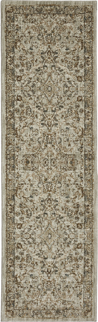 Karastan Touchstone Portree Willow Grey Area Rug 2'4''x7'10'' Runner 