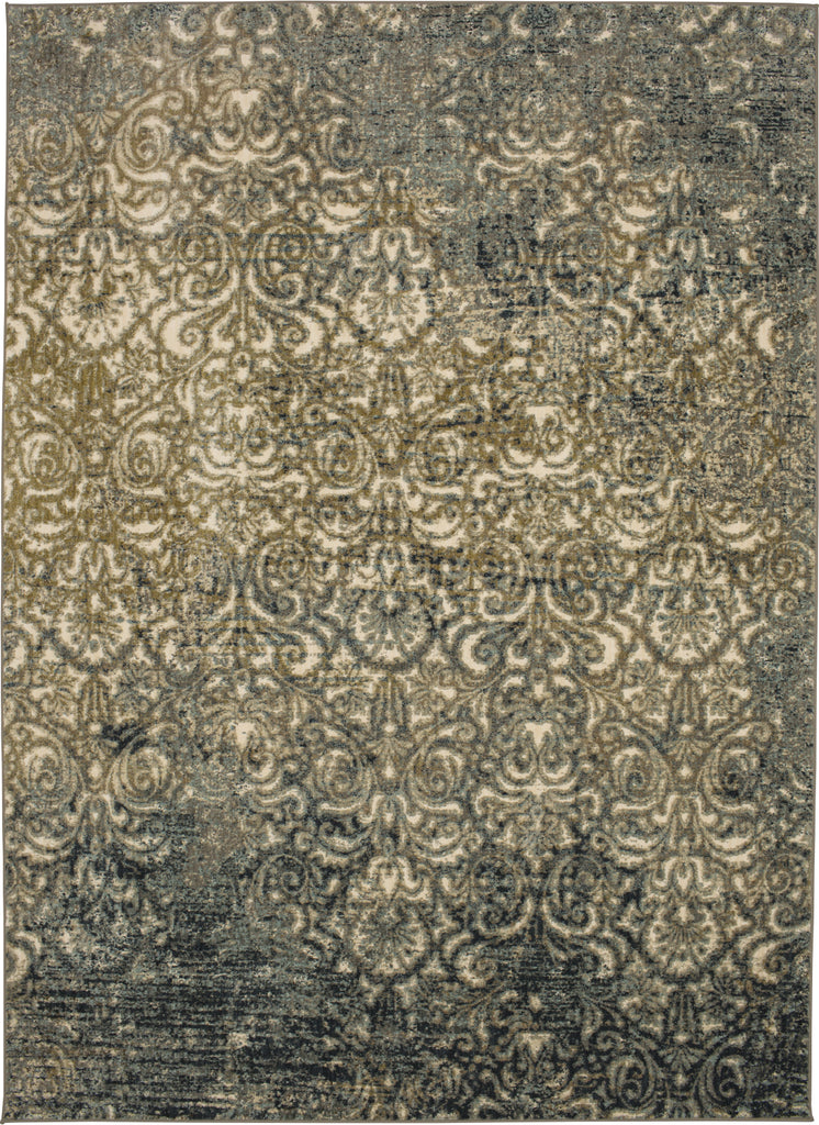 Karastan Touchstone Melrose Blue Teal Area Rug main image