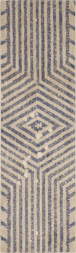 Karastan Cosmopolitan Moderne Periwinkle Area Rug by Patina Vie Runner