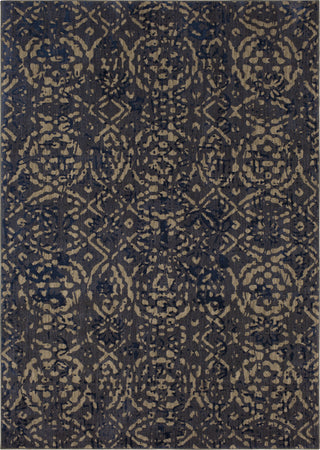 Karastan Cosmopolitan Block Print Ink Blue Area Rug by Patina Vie Main Image