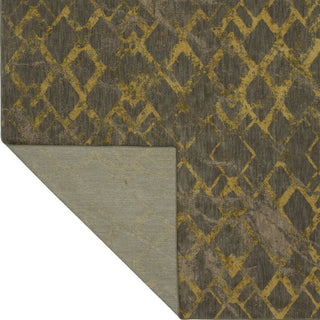 Karastan Cosmopolitan Quartz Brushed Gold Area Rug by Patina Vie Backing 