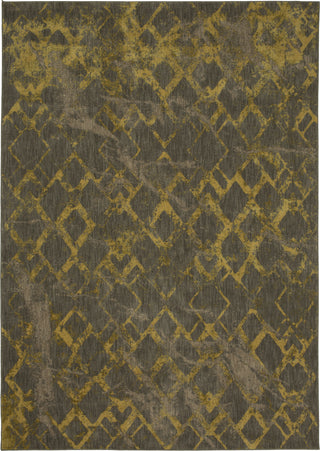 Karastan Cosmopolitan Quartz Brushed Gold Area Rug by Patina Vie 8'x11' Size 