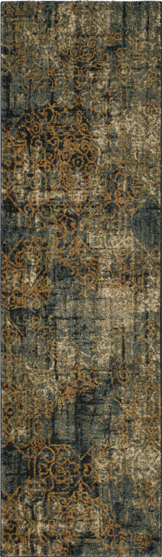 Karastan Spice Market Luciano Aquamarine Area Rug by Virginia Langley Runner