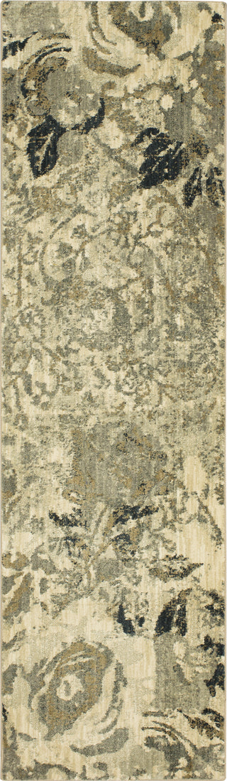 Karastan Touchstone Romantica Willow Grey Area Rug by Patina Vie Runner