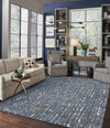 Karastan Expressions Wellspring Admiral Blue Area Rug by Scott Living Room Scene Featured