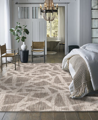 Karastan Expressions Solstice Oyster Area Rug by Scott Living Room Scene