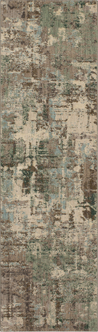 Karastan Enigma Igneous Jade Area Rug Runner