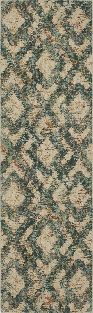 Karastan Cosmopolitan Ponson Emerald Area Rug Runner