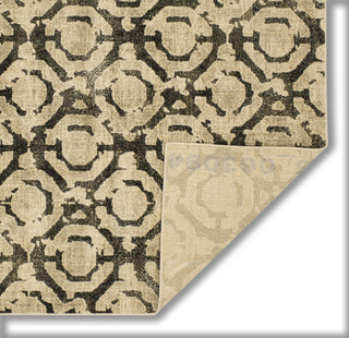 Karastan Expressions Motif Onyx by Area Rug Scott Living Corner Folded