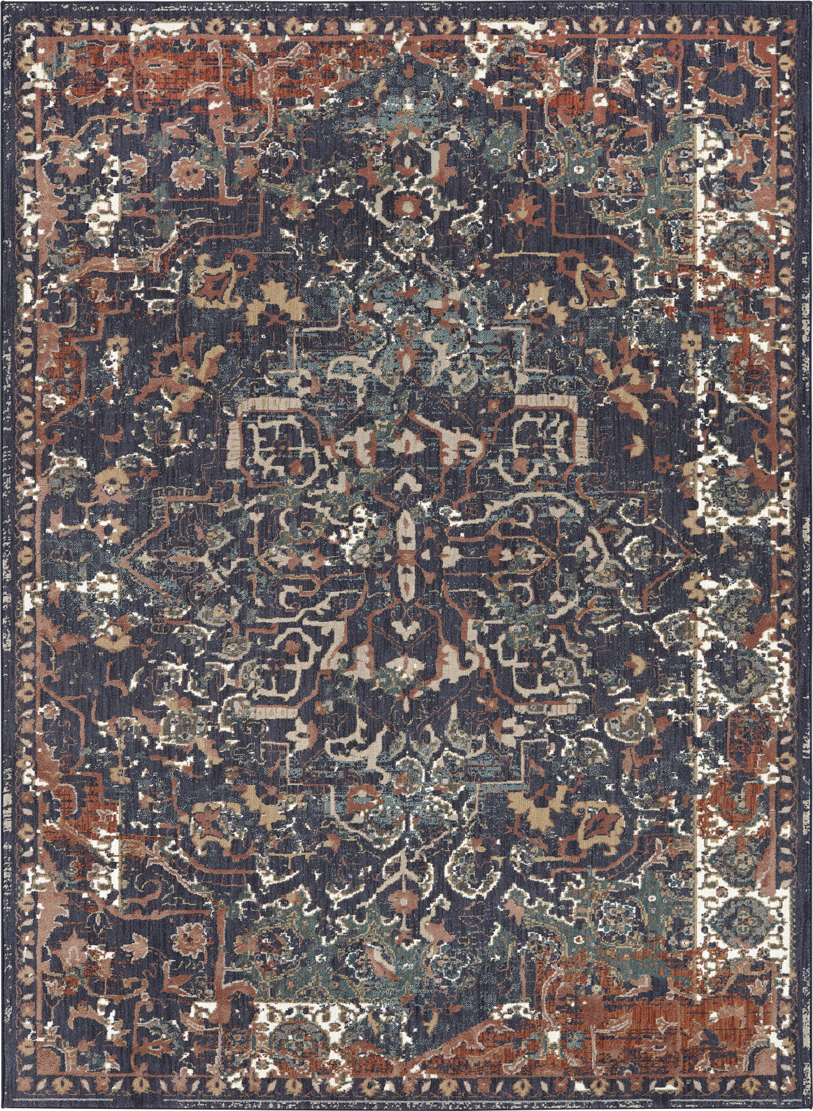 Damascus Rug Karastan Soiree Damascus Indigo Area Rug – Incredible Rugs and Decor