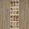 Karastan Expressions Acoustics Ginger by Area Rug Scott Living Runner on Wood 