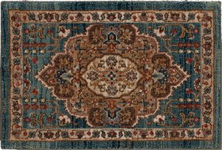 Karastan Spice Market Aksum Aquamarine Area Rug 2'X3' Size