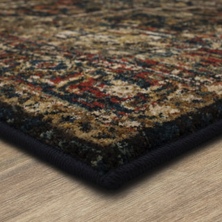 Karastan Spice Market Alcantara Saphire Area Rug Corner 