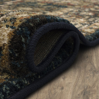 Karastan Spice Market Alcantara Saphire Area Rug Rolled